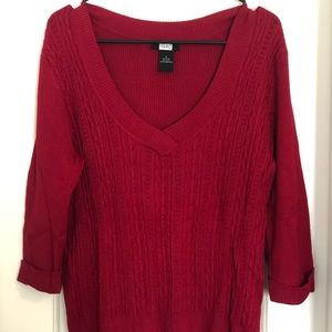 Dark Red, Studio 1940 Sweater, XL